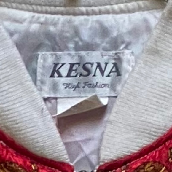 Vintage Bomber Jacket White Balloons. - Picture 3 of 4